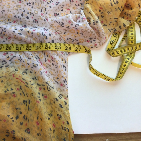 Zac And Rachel Women’s Ombre Yellow Shirt Size 2XL button up casual boho retro - Picture 9 of 13